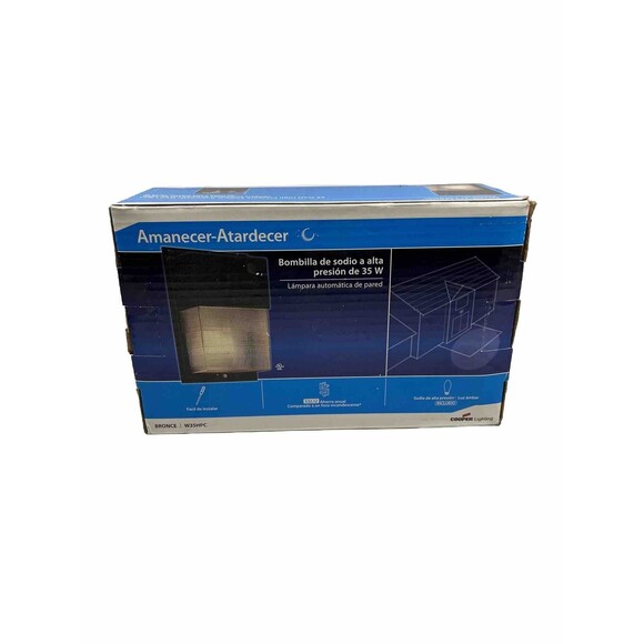 Cooper Lighting All-Pro Dusk to Dawn  LED  Wall Pack Light Fixture Hardwired New - Picture 3 of 5